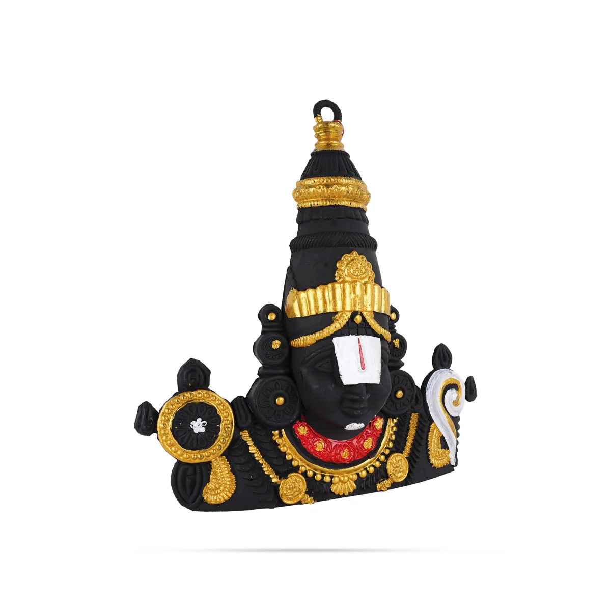 Balaji Murti Head Wall Hanging - 15.5 X 15 Inches | Wall Hanger/ Black &Plastic Wall Decoration For Home Decor - Image 2