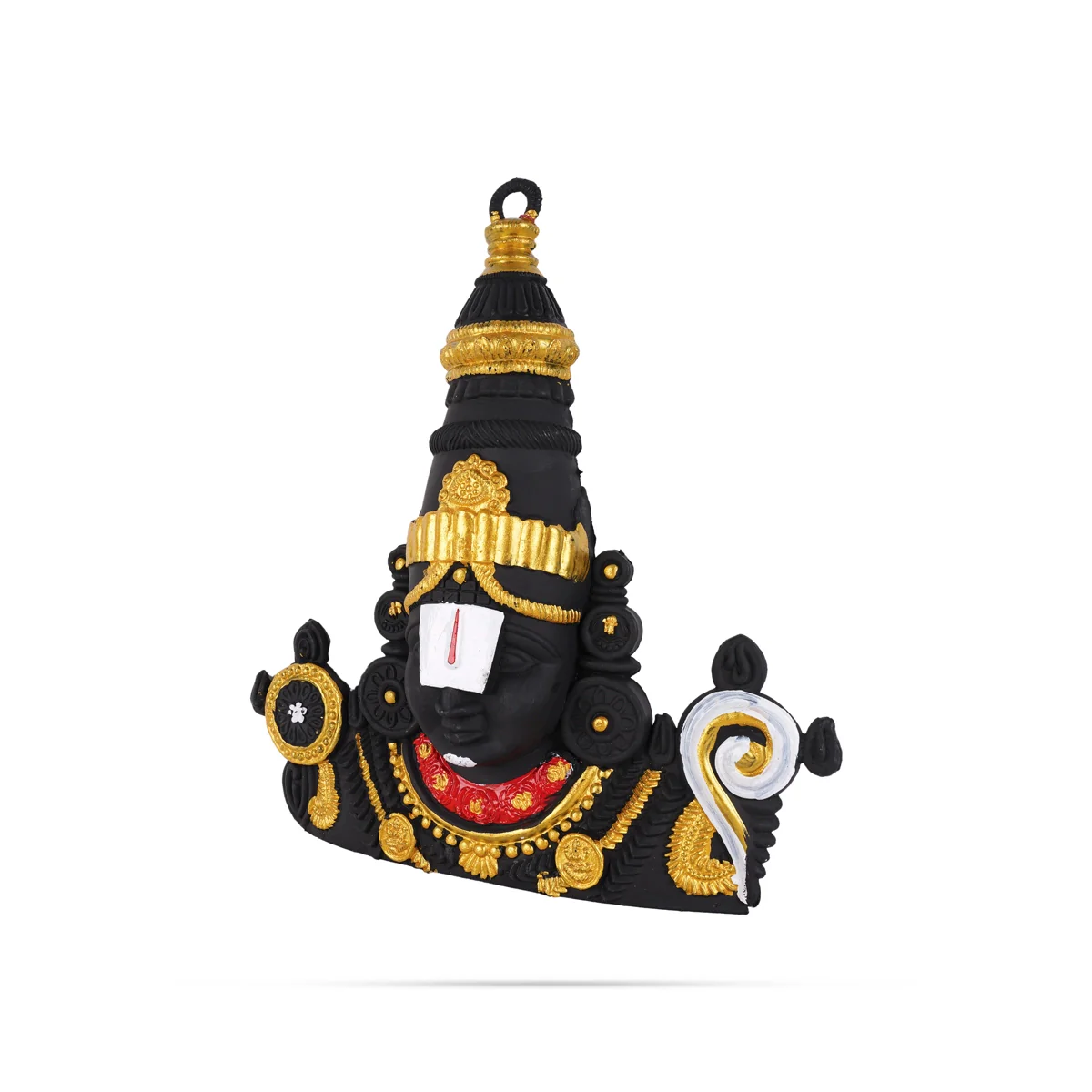 Balaji Murti Head Wall Hanging - 15.5 X 15 Inches | Wall Hanger/ Black &Plastic Wall Decoration For Home Decor - Image 3