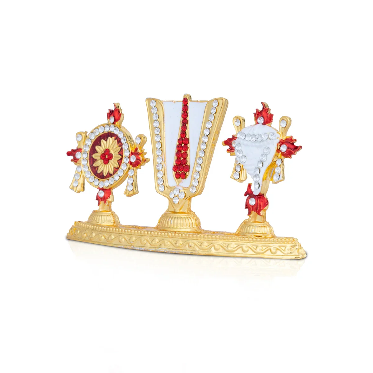 Balaji Namam Shank Chakra Statue - 2.5 x 4.5 Inches | Stone Namam Shank Chakra for Home - Image 3