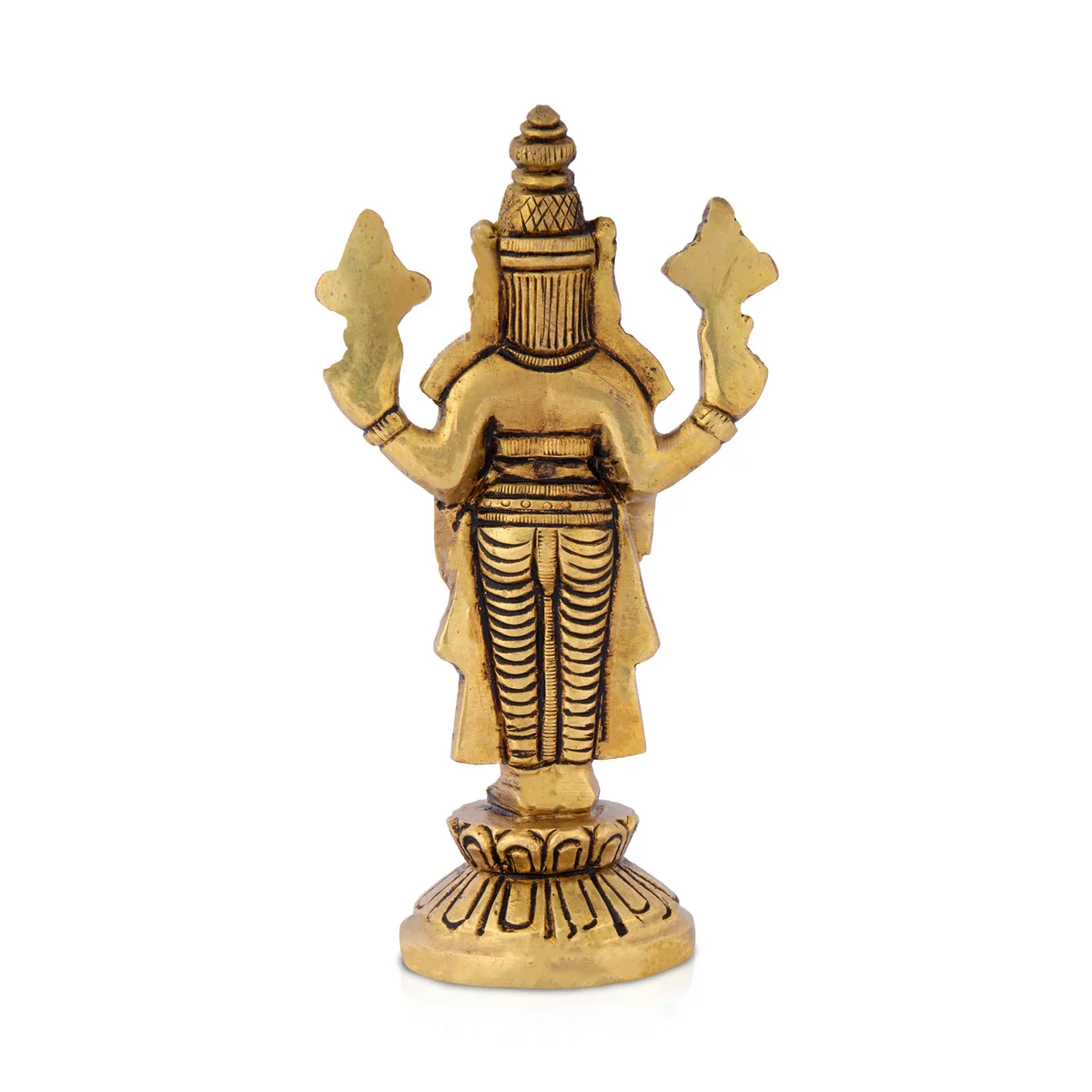 Balaji Standing - 5 Inches | Antique Brass Statue/ Balaji Idols for Pooja/ 375 Gms Approx - Image 4