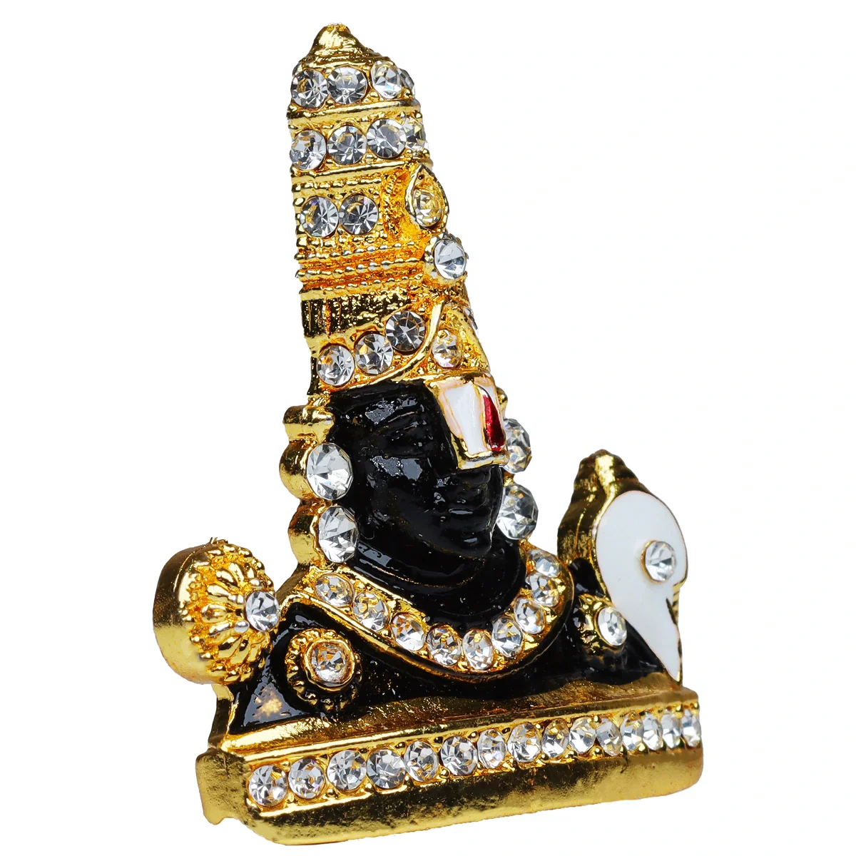 Balaji Statue - 2 x 1.5 Inches | Multicolour Stone Lord Venkateswara Idol for Car Decor - Image 6