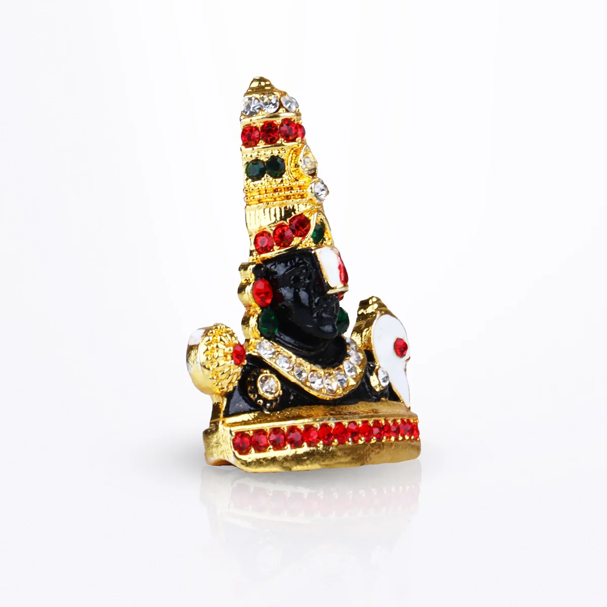 Balaji Statue - 2 x 1.5 Inches | Multicolour Stone Lord Venkateswara Idol for Car Decor - Image 4