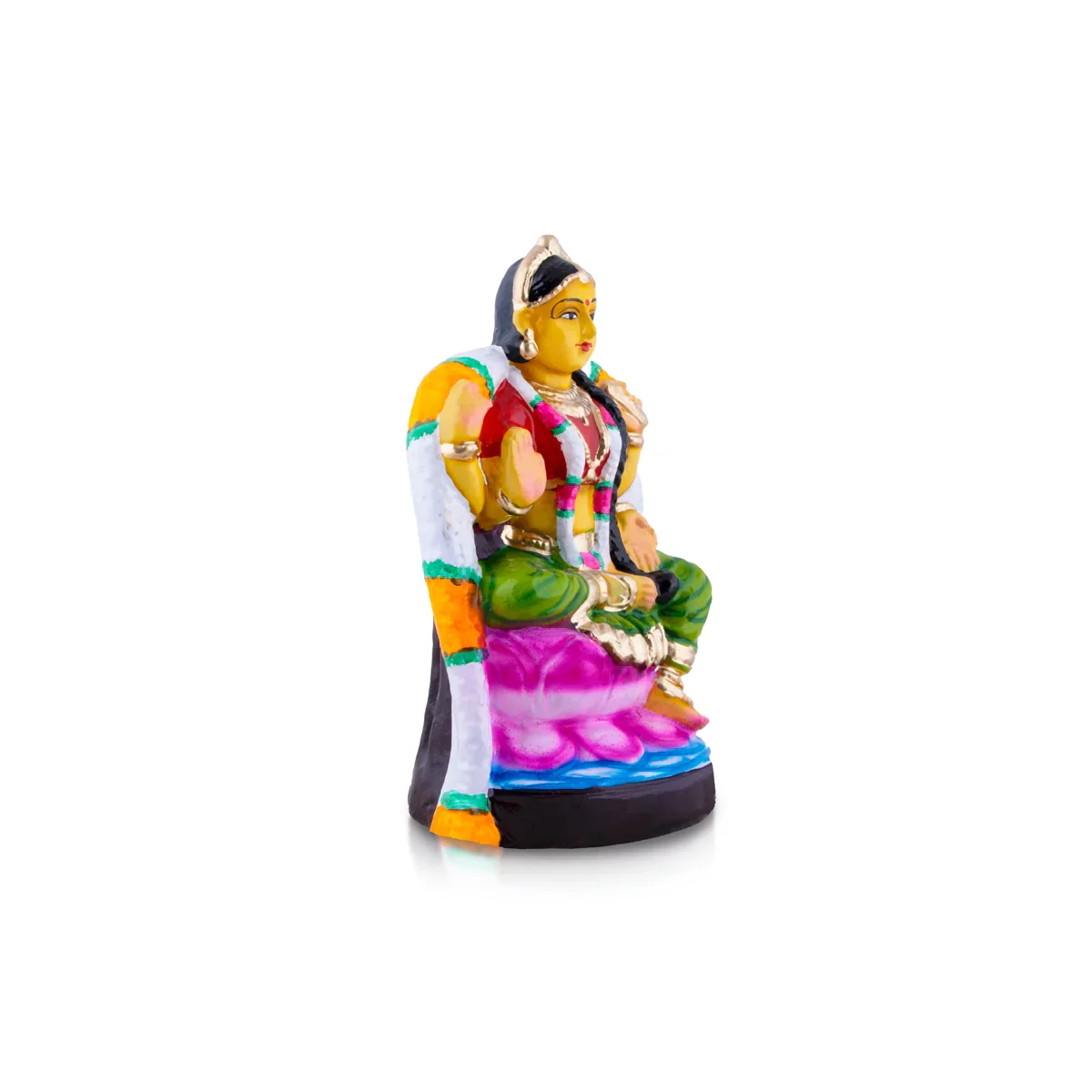 Balambigai Clay Golu Bommai - 10 x 6 Inches | Giri Golu Doll/ Navaratri Golu Bomma/Gombe/Bommai - Image 2