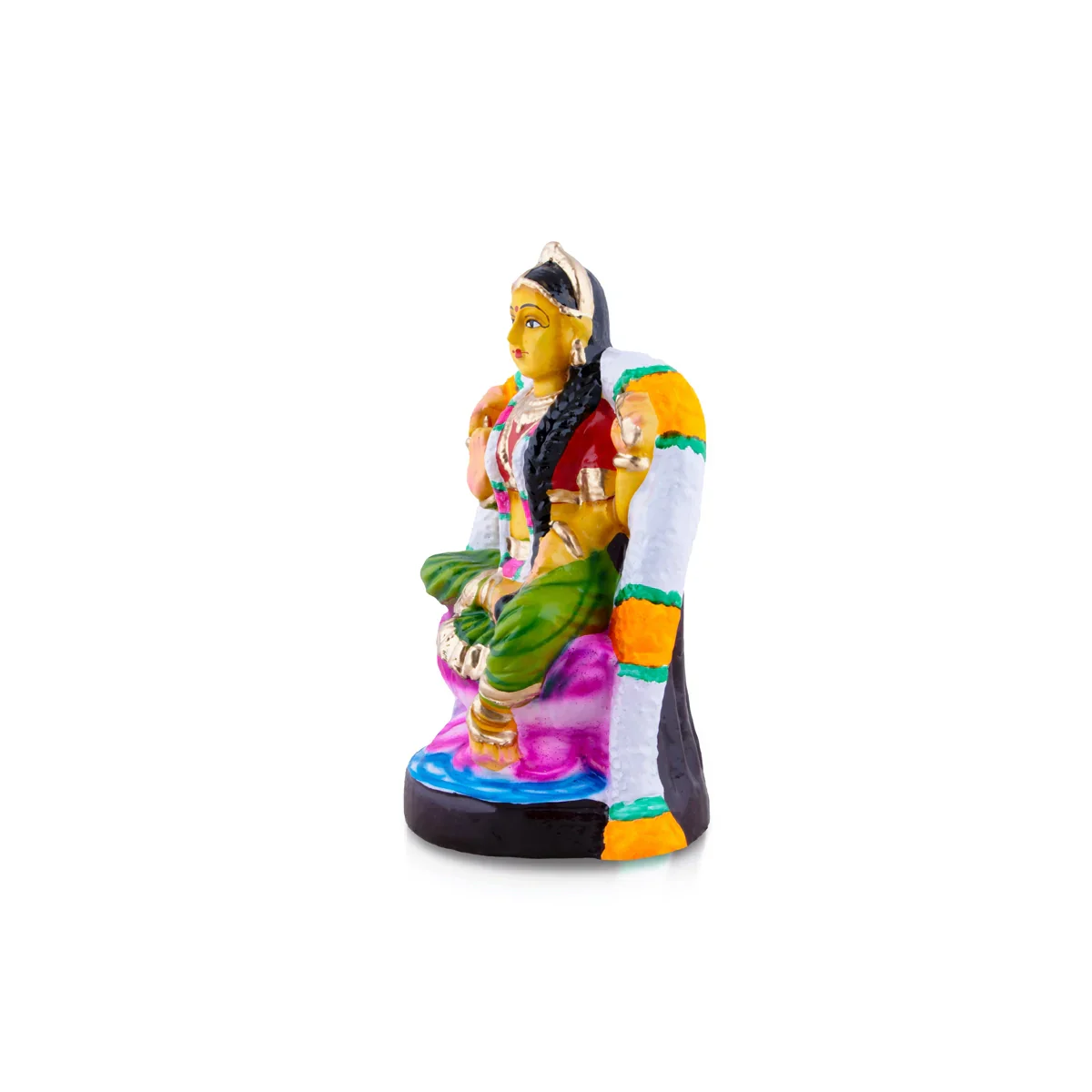 Balambigai Clay Golu Bommai - 10 x 6 Inches | Giri Golu Doll/ Navaratri Golu Bomma/Gombe/Bommai - Image 3