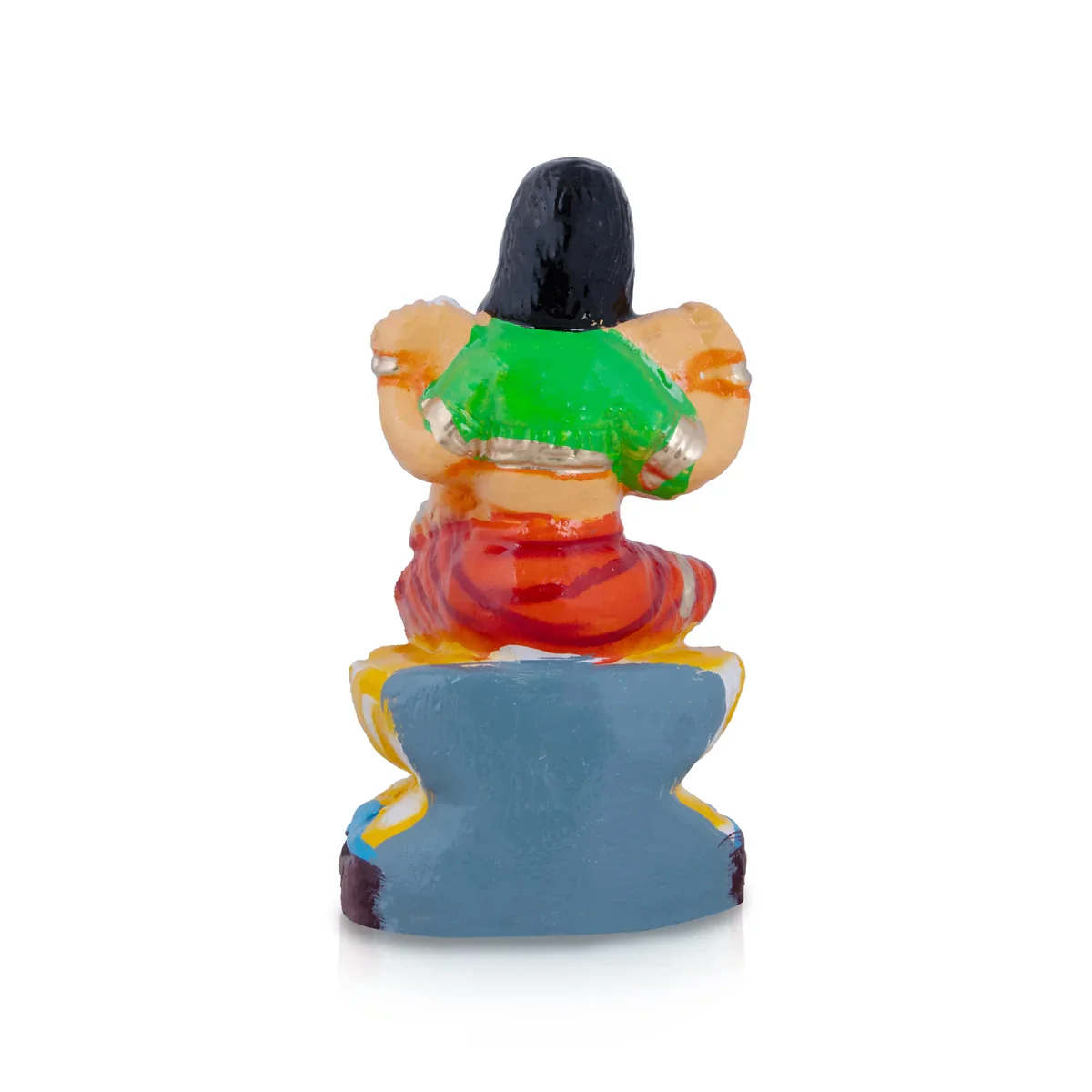Balambigai Clay Golu Bommai - 8 x 4 Inches | Giri Golu Doll/ Navaratri Golu Bomma/Gombe/Bommai - Image 4