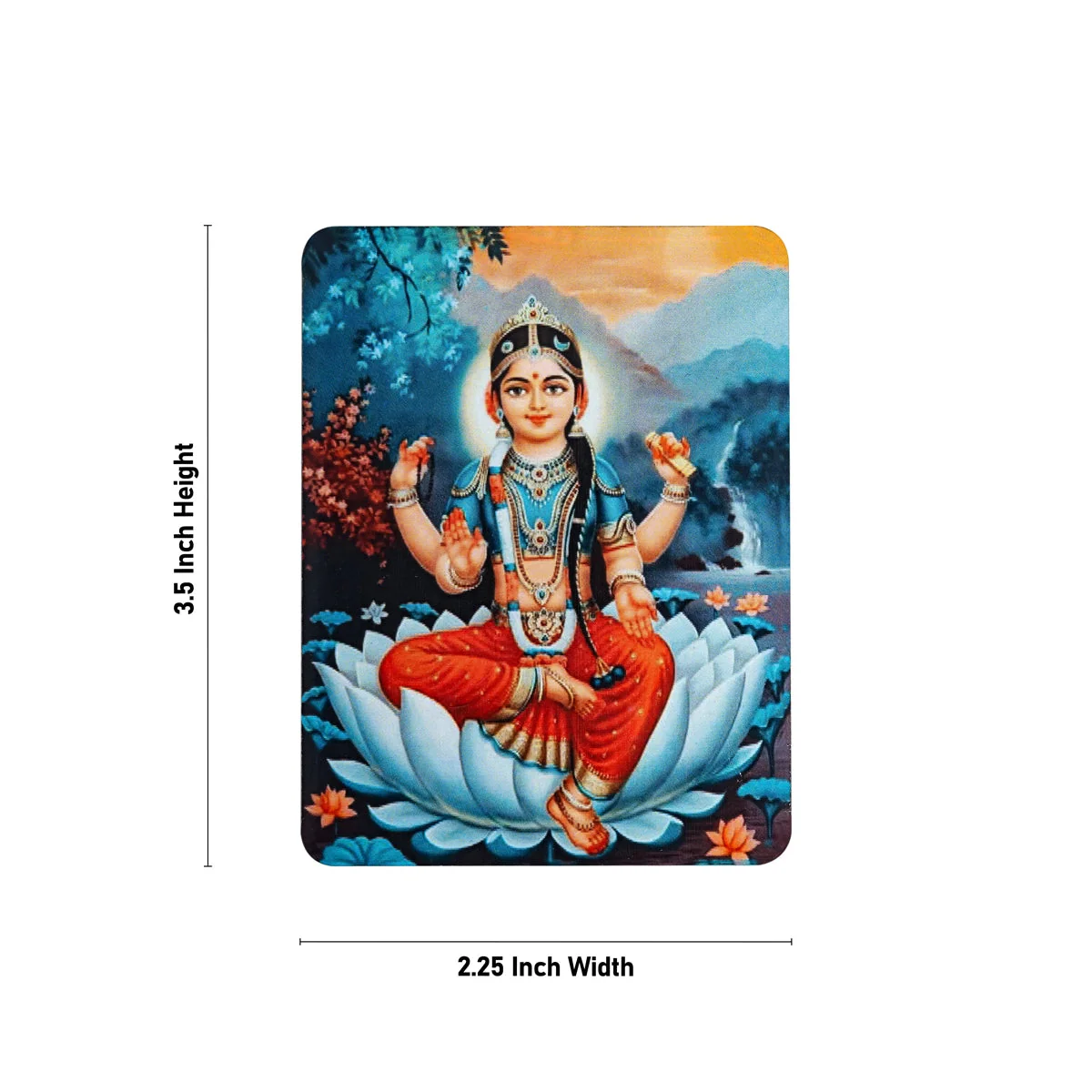 Balambigai Murti Design Fridge Magnet - 3 x 2.25 Inches | Picture Magnet/ Single Layer Photo Magnet for Home - Image 5