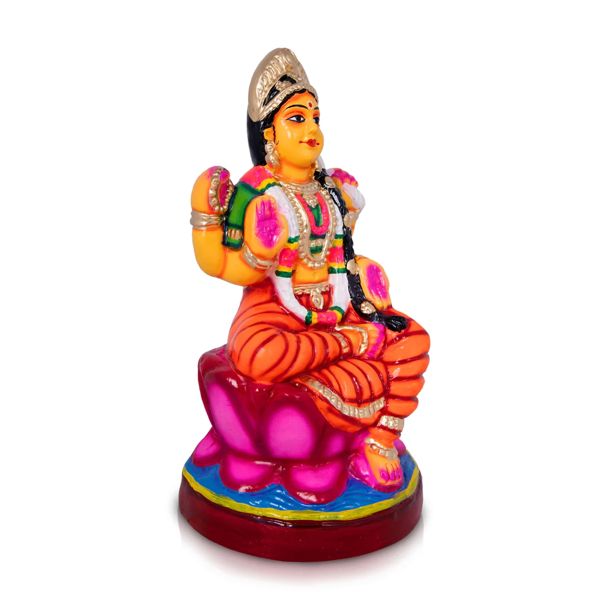 Balambigai Paper Mache Golu Bommai - 13 x 6.5 Inches | Giri Golu Doll/ Navaratri Golu Bomma/Gombe/Bommai - Image 3