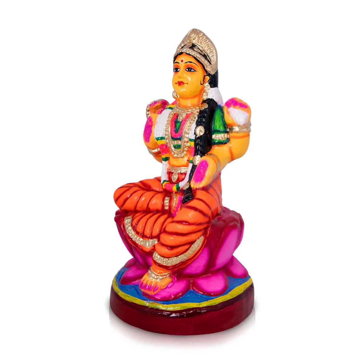 Balambigai Paper Mache Golu Bommai - 13 x 6.5 Inches | Giri Golu Doll/ Navaratri Golu Bomma/Gombe/Bommai - Image 4