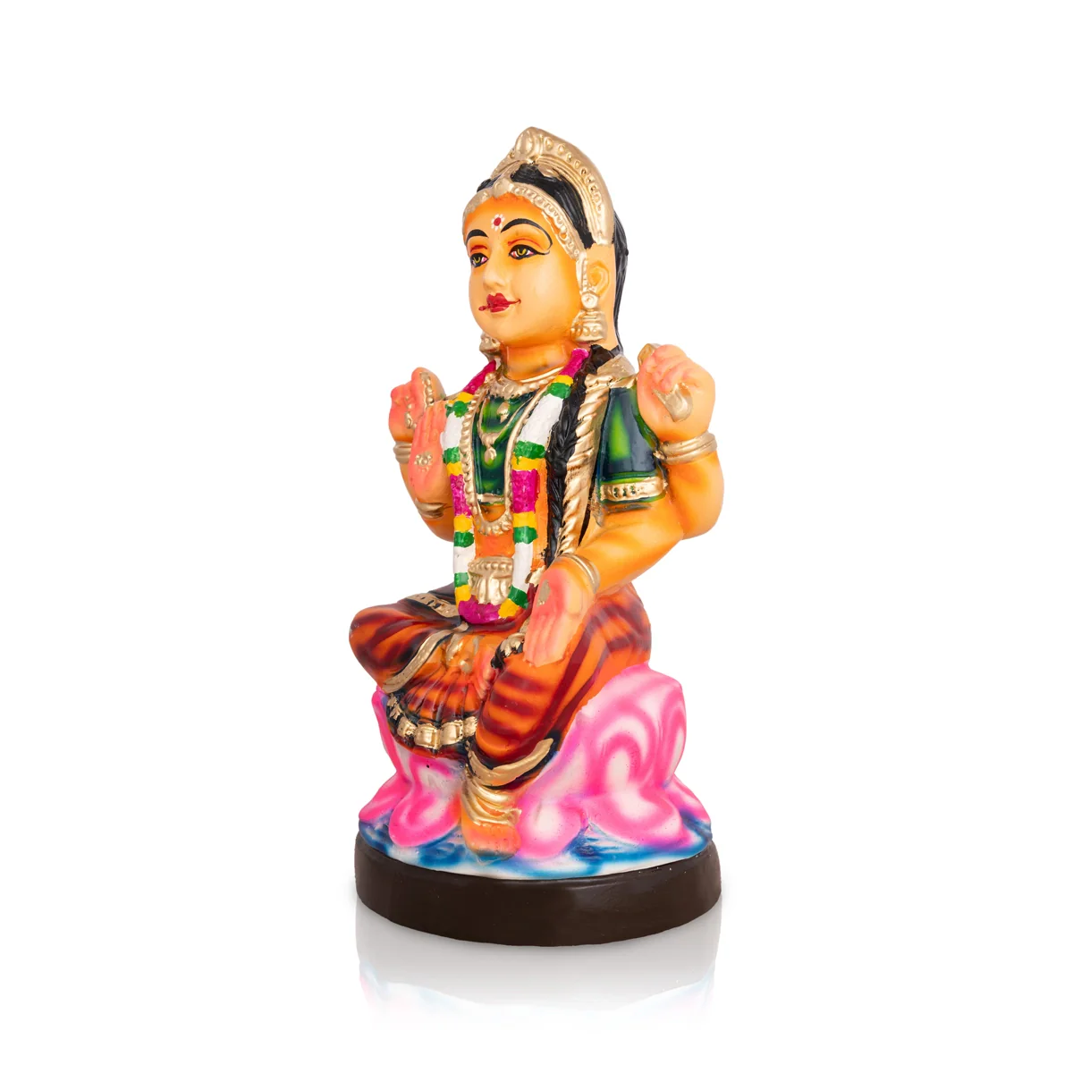 Balambigai Statue Paper Mache Golu Bommai - 13 X 6.5 Inches | Giri Golu Doll/ Navaratri Gombe/ Navratri Décor - Image 3