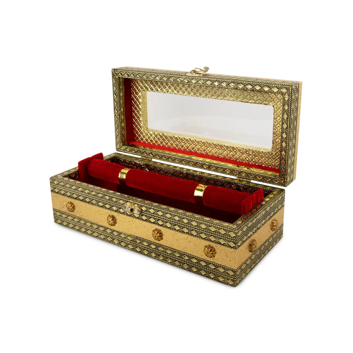 Bangle Box - 4 x 11 Inches | Bangle Storage Box/ Chudi Box/ Gold Polish Designing Bangle Organizer Box for Women - Image 3