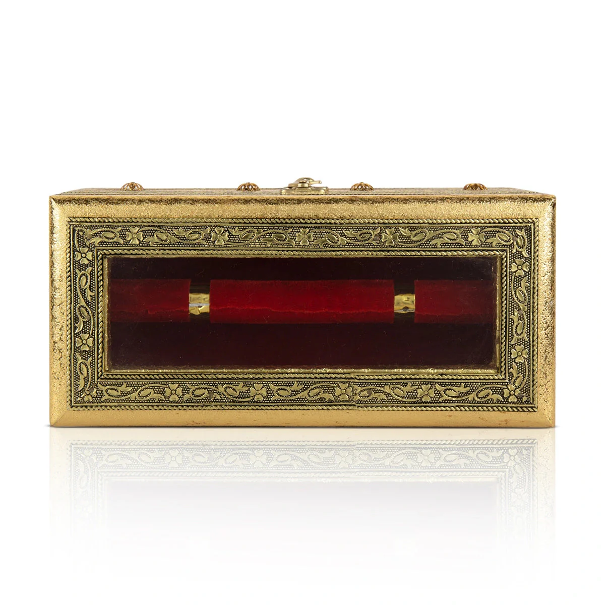 Bangle Box - 4 x 11 Inches | Bangle Storage Box/ Chudi Box/ Gold Polish Designing Bangle Organizer Box for Women - Image 4