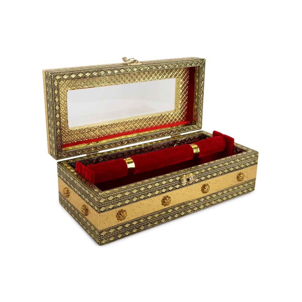 Bangle Box - 4 x 11 Inches | Bangle Storage Box/ Chudi Box/ Gold Polish Designing Bangle Organizer Box for Women - Image 6