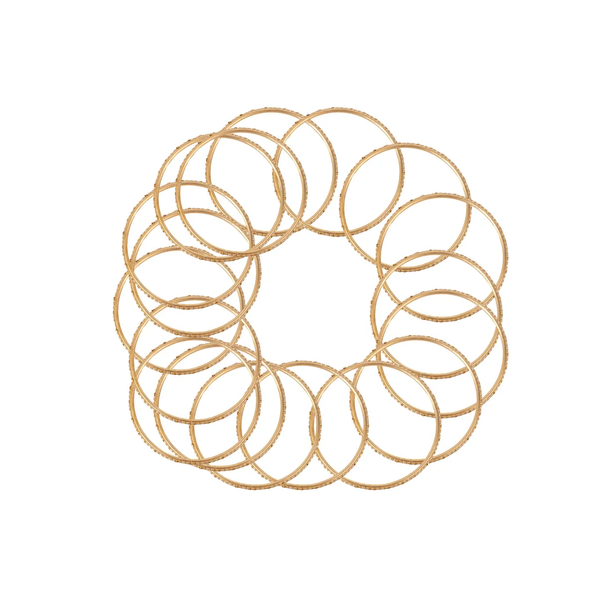 Metal Bangles - 2.05 Inches | 2 Dozen/ Metal Chudi/ Lahthi/ Artificial Jewellery for Women - Image 2