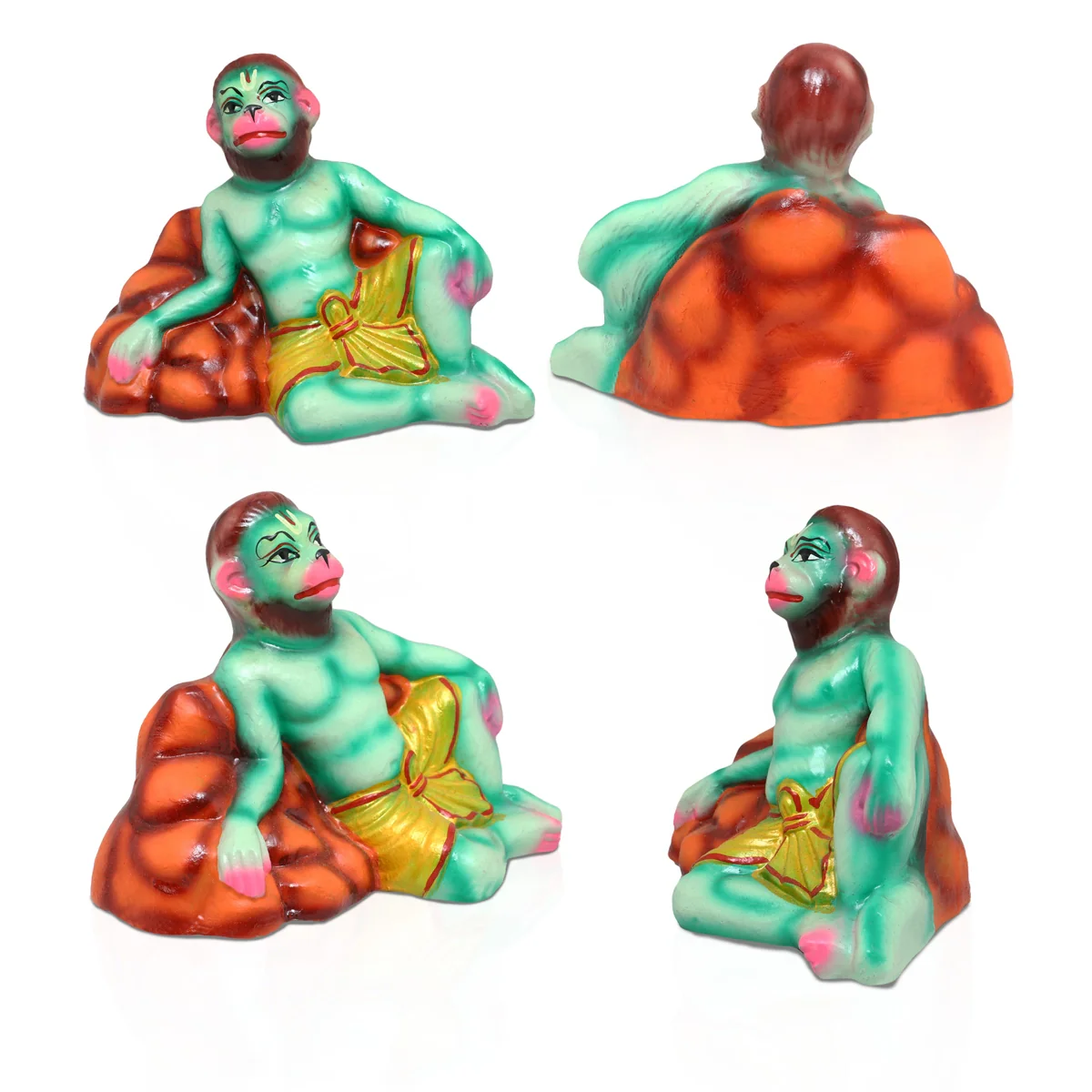 Beema Shena Karvam Clay Golu Bommai Set- 8 X 5 Inches | Navaratri Golu Gombe/Giri Golu Doll/Navratri Decoration - Image 2