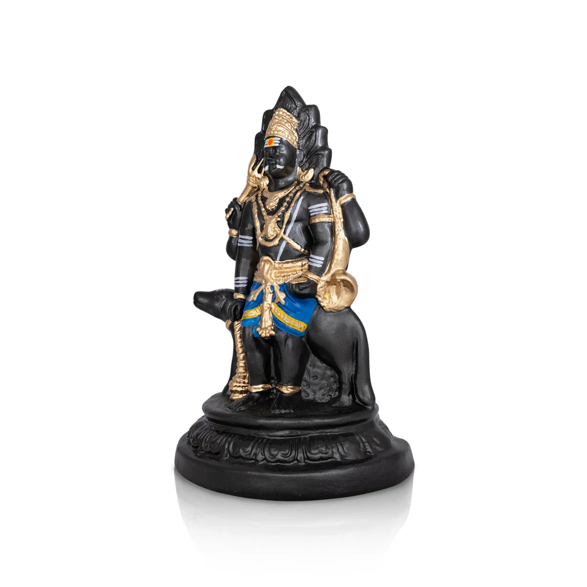 Bhairav Murti Paper Mache Golu Bommai - 15 X 9 Inches | Giri Golu Doll/ Navaratri Gombe/ Navratri Décor - Image 2