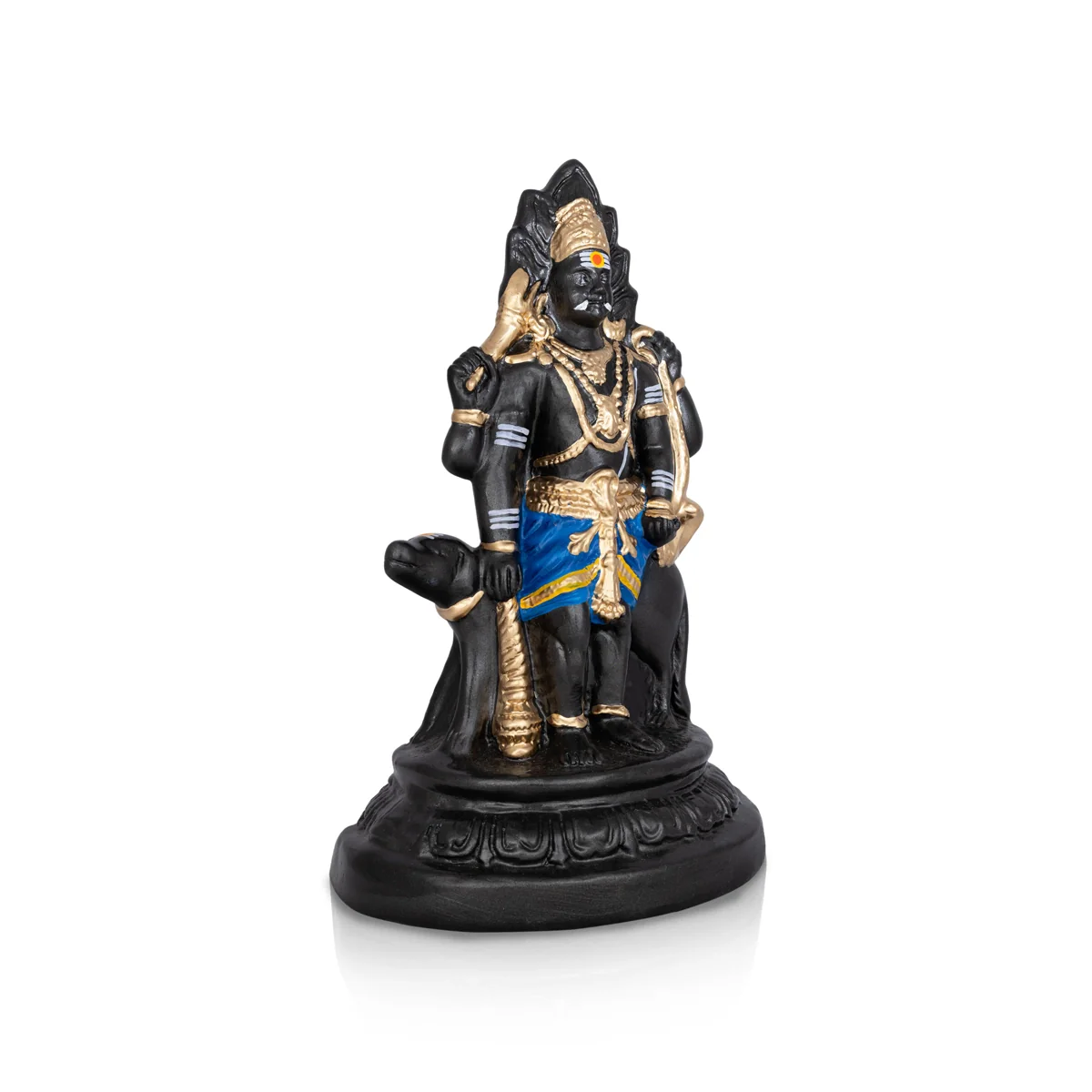Bhairav Murti Paper Mache Golu Bommai - 15 X 9 Inches | Giri Golu Doll/ Navaratri Gombe/ Navratri Décor - Image 3