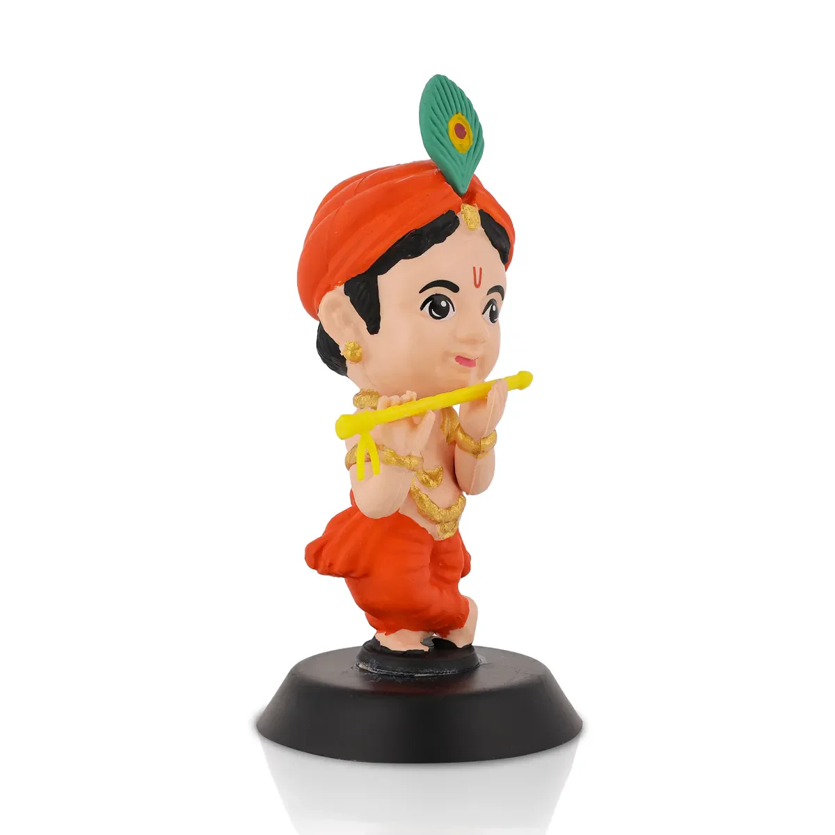 Bhakti Krishna Murti - 3.5 X 2 Inches | Car Dashboard Decor/ Blue Colour Krishna Idol For Home Decoration - Image 5