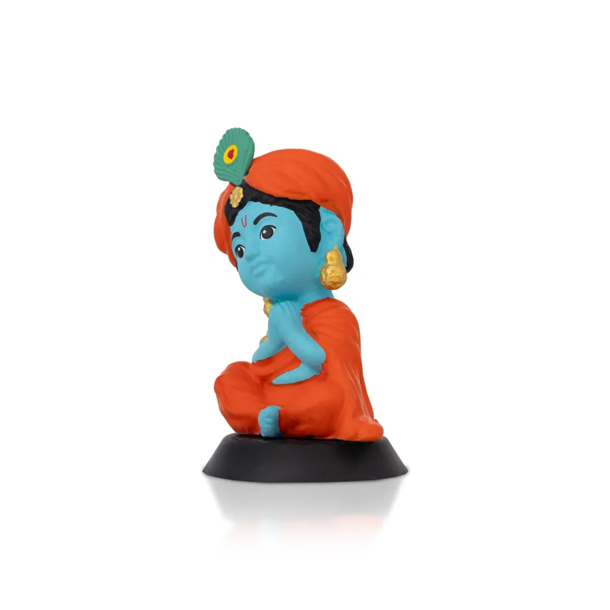 Bhakti Krishna Murti - 3.5 X 2 Inches | Car Dashboard Decor/ Blue Colour Krishna Idol For Home Decoration - Image 5