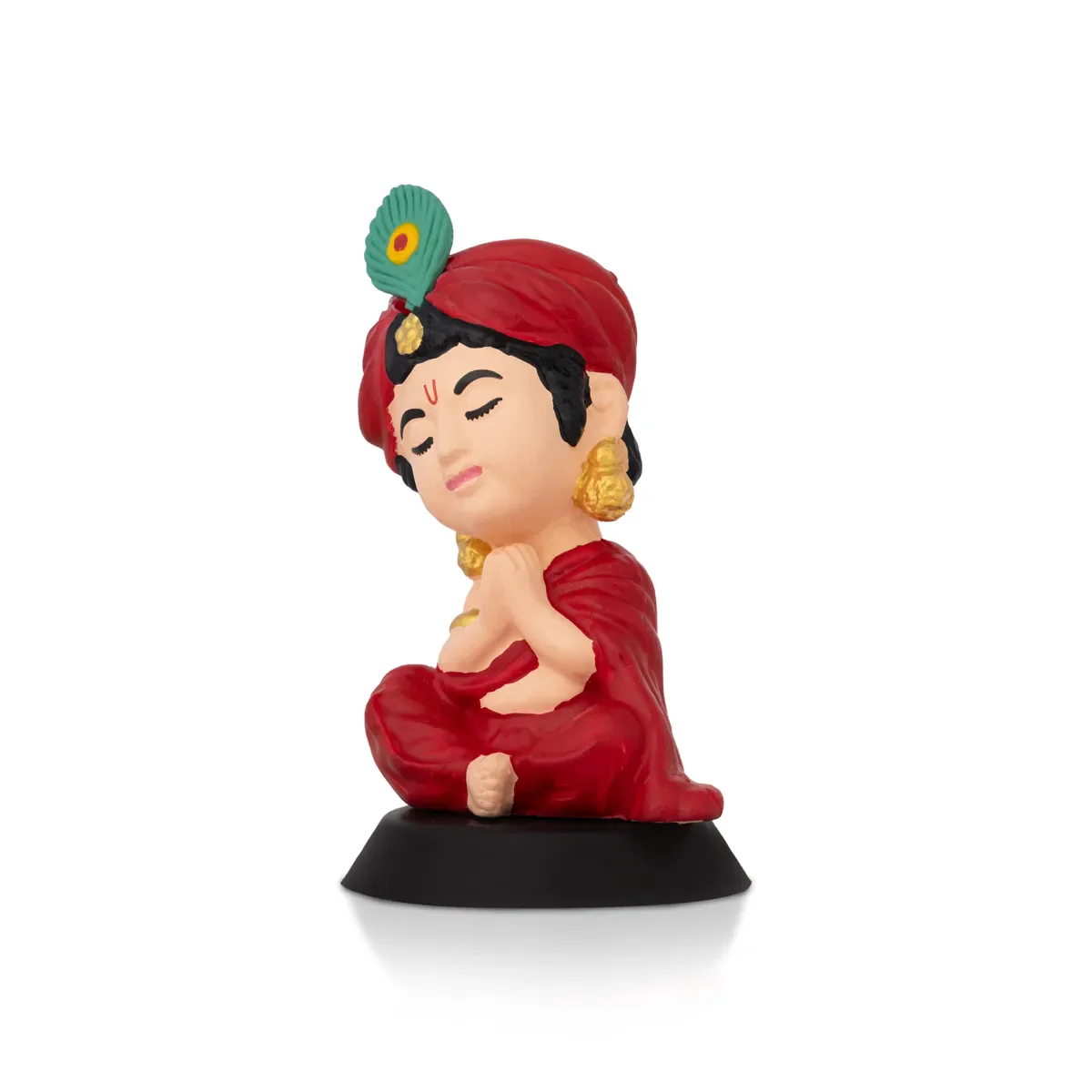 Bhakti Krishna Murti - 3.5 X 2 Inches | Car Dashboard Decor/ Skin Colour Krishna Statue For Home Decoration - Image 2