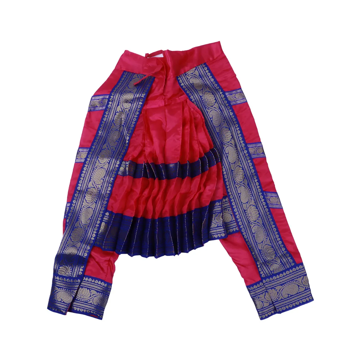 Bharatanatyam Dress - Size 32 | Satin Readymade Dress/ Jari Design Bharatanatyam Costume for Kids - Image 5