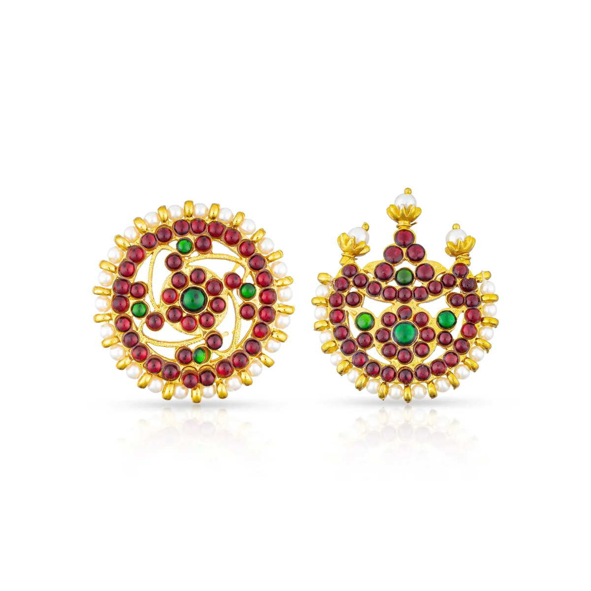 Bharatanatyam Jewellery Set Without Bangle | Dance Jewellery/ Artificial Jewelry/ Stone Jewellery for Dance - Image 3