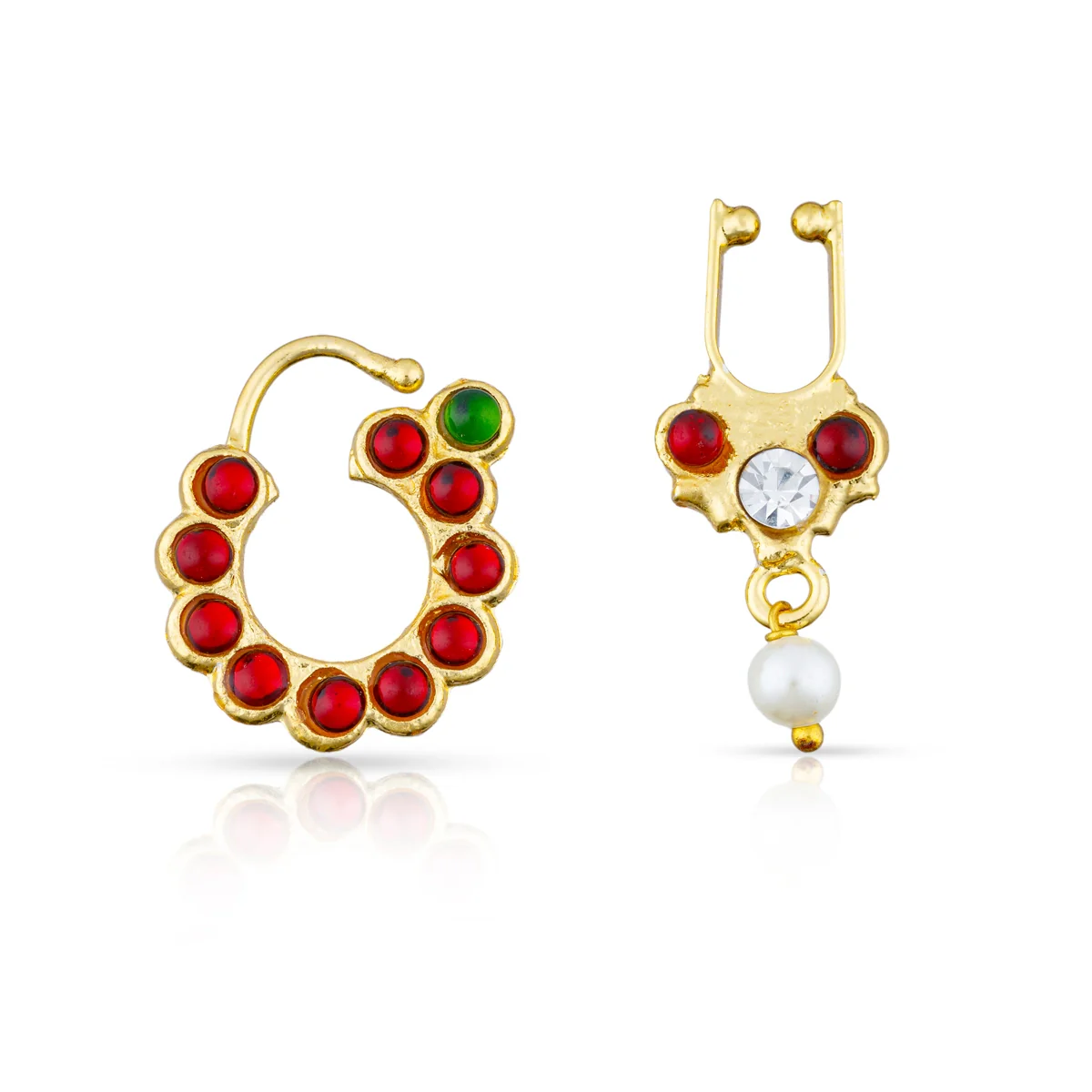 Bharatanatyam Jewellery Set Without Bangle | Dance Jewellery/ Artificial Jewelry/ Stone Jewellery for Dance - Image 4