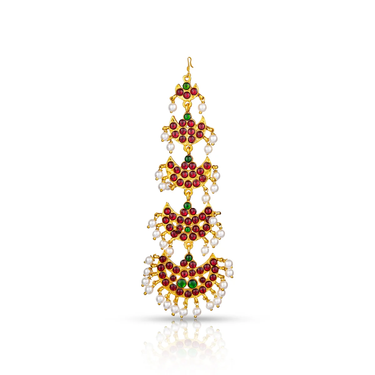 Bharatanatyam Jewellery Set Without Bangle | Dance Jewellery/ Artificial Jewelry/ Stone Jewellery for Dance - Image 5