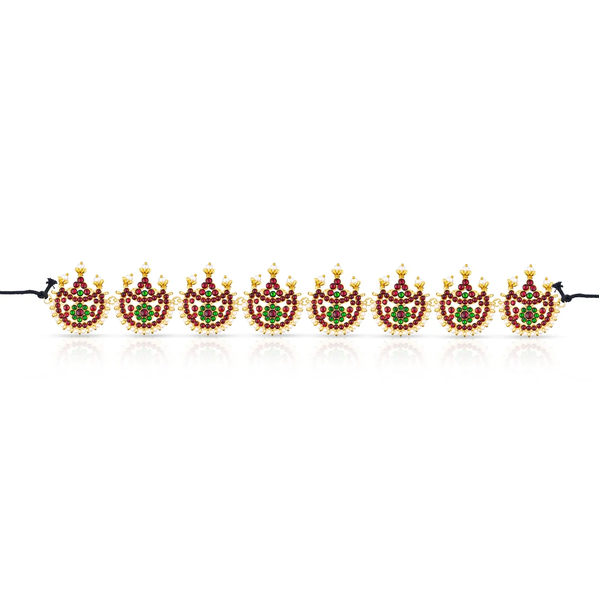 Bharatanatyam Jewellery Set Without Bangle | Dance Jewellery/ Artificial Jewelry/ Stone Jewellery for Dance - Image 7