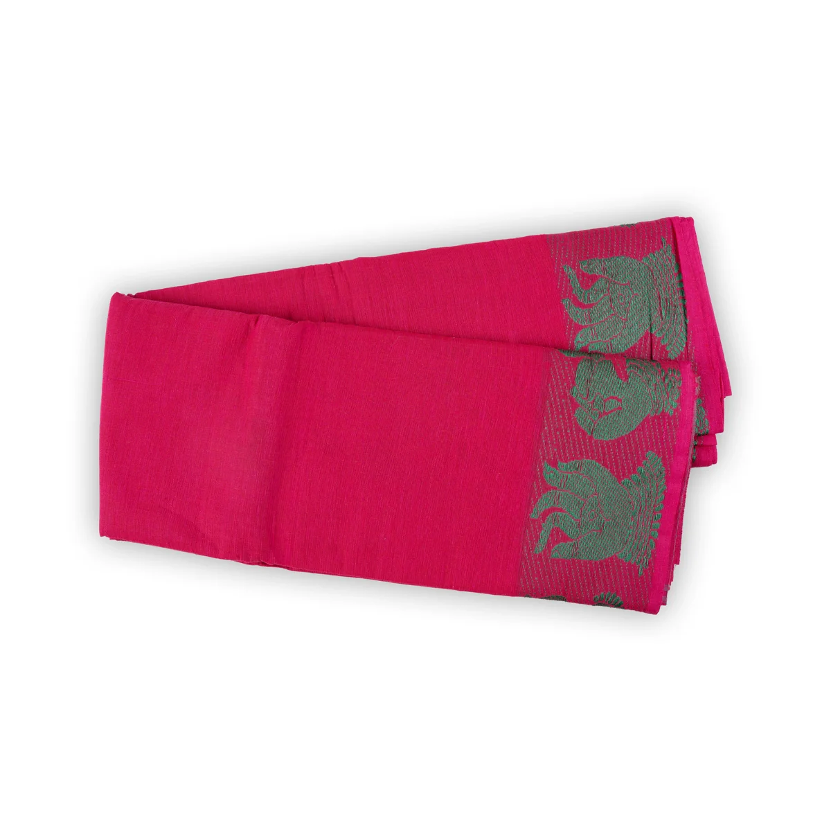 Dance Practice Saree - 5.5 Mtrs | Mudra Border Design Bharatanatyam Saree/ Cotton Saree for Women - Image 3