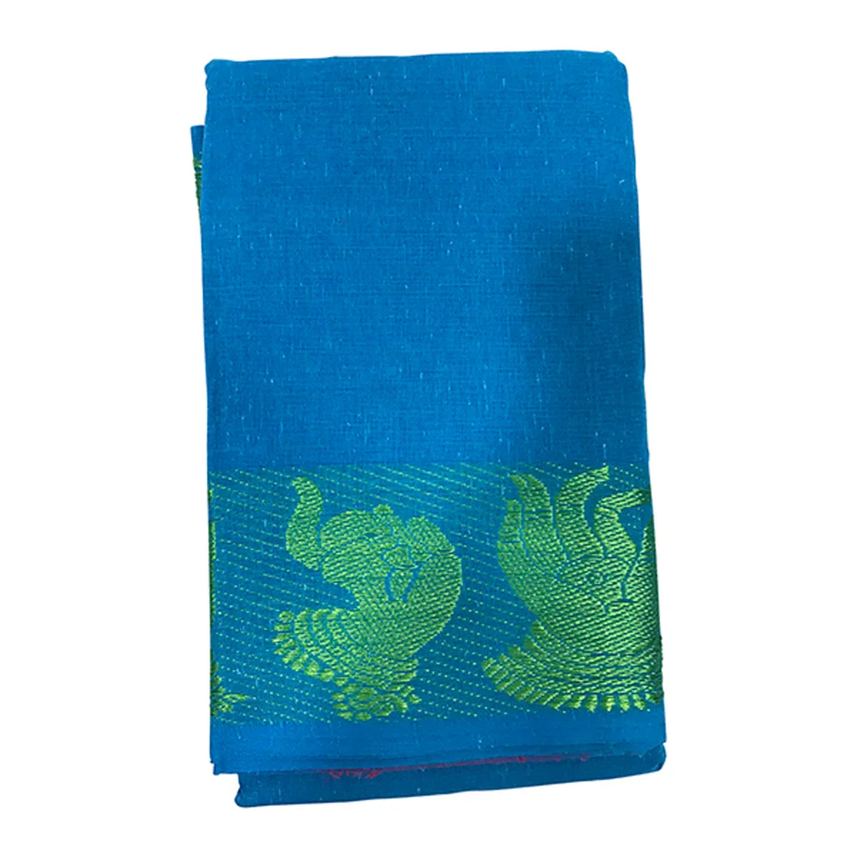 Bharatanatyam Practice Saree - 6 Yards | Lady Border Dance Practice Saree/ Cotton Saree for Women - Image 4