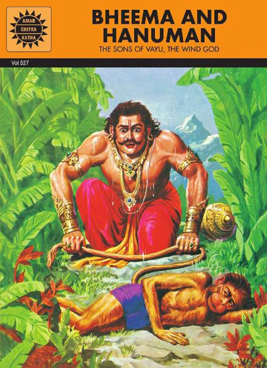 Bheema And Hanuman - The Son Of Vayu, The Wind God - English | by Kamala Chandrakant/ Story Book - Image 2