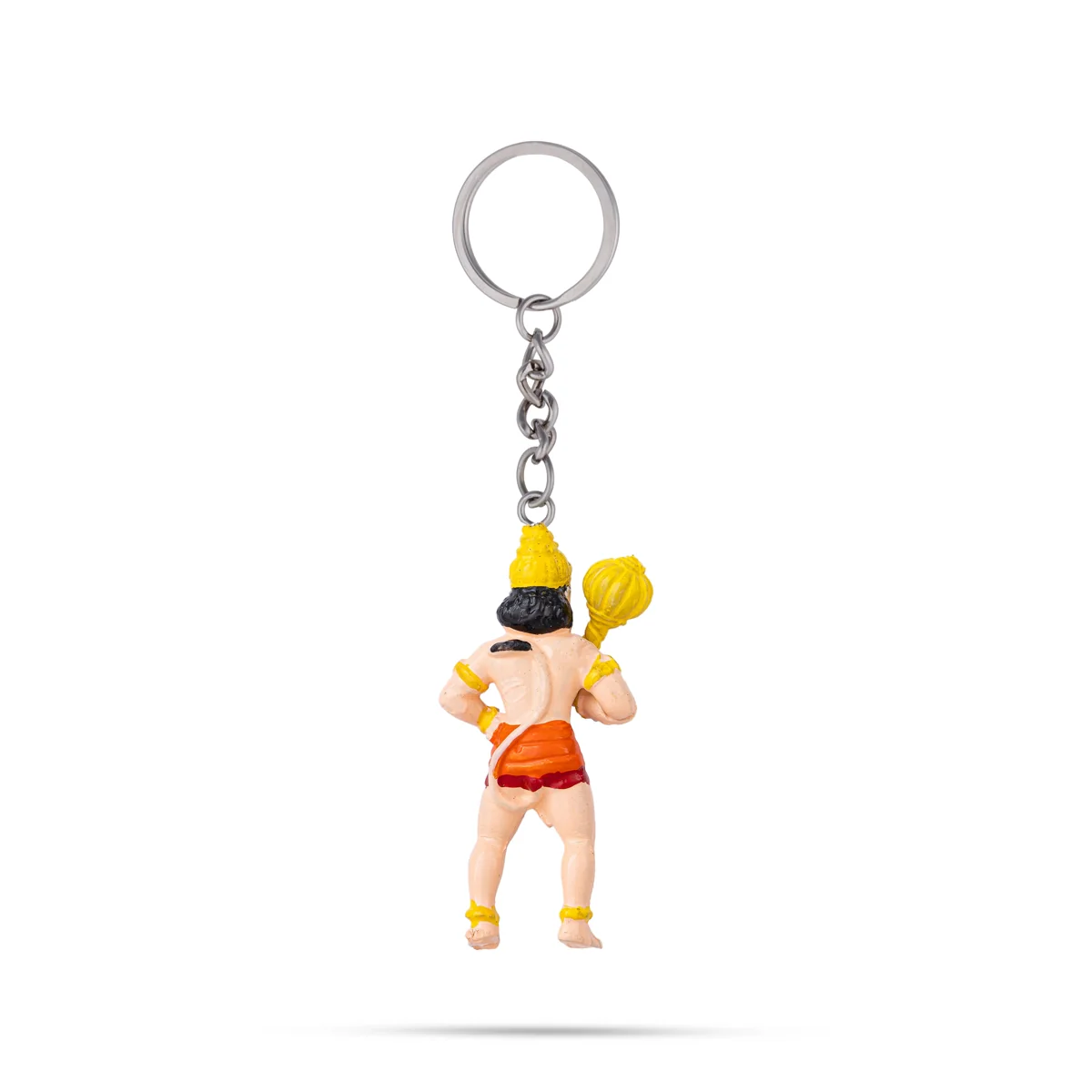 Hanuman Murti Design Key Chain - 2.25 x 1 Inches | Key Ring/ Key Holder For Bike, Car And Gifting - Image 2