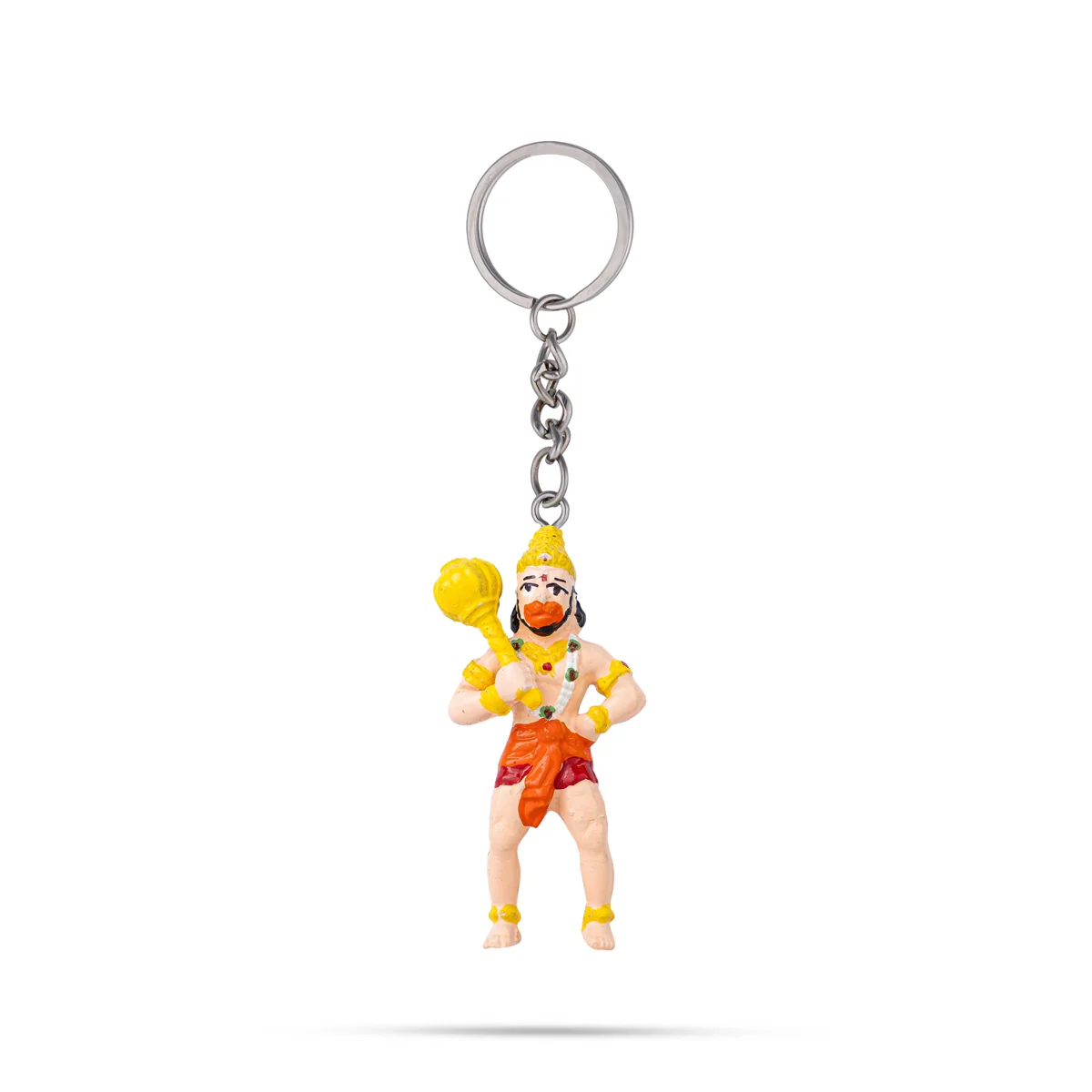 Hanuman Murti Design Key Chain - 2.25 x 1 Inches | Key Ring/ Key Holder For Bike, Car And Gifting - Image 3