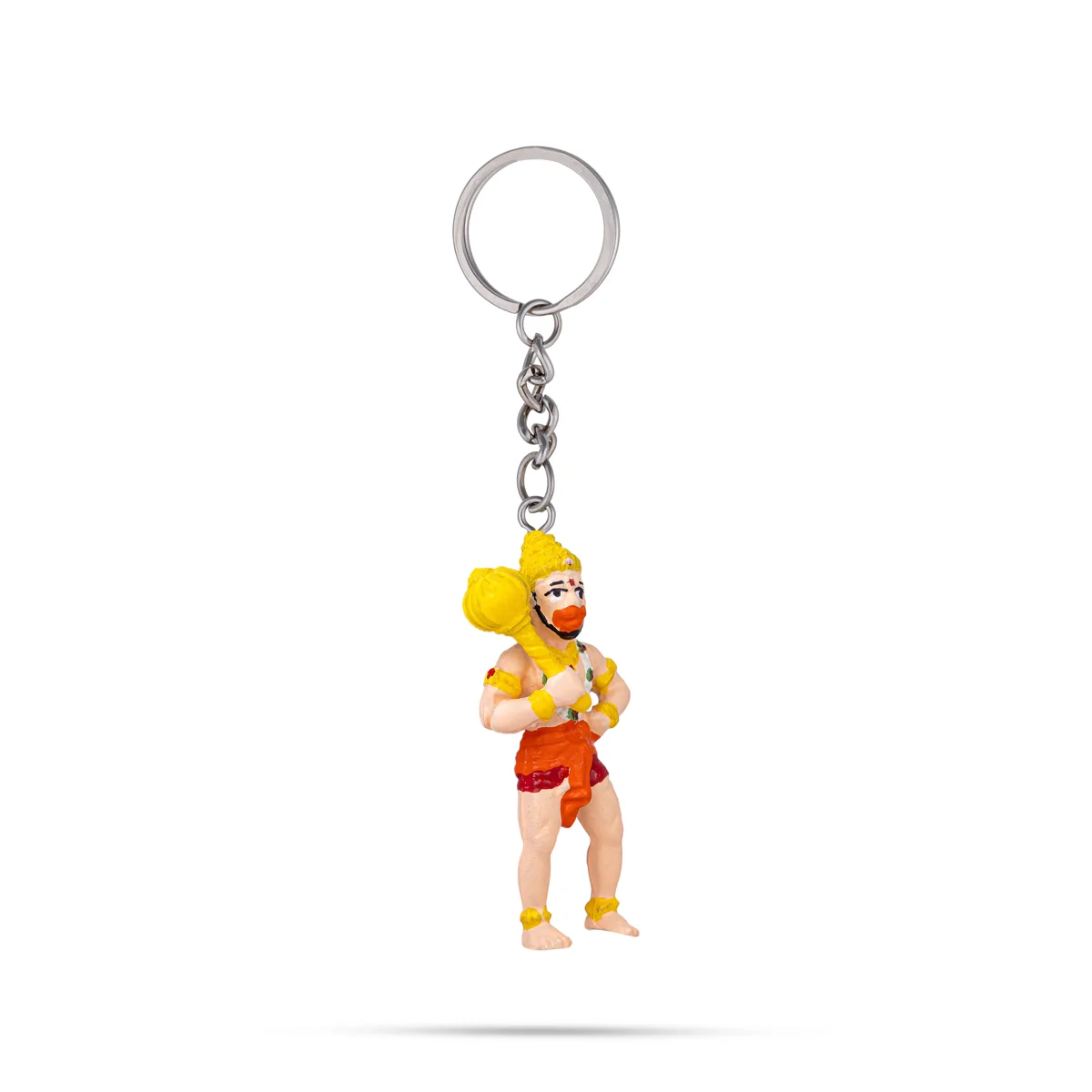 Hanuman Murti Design Key Chain - 2.25 x 1 Inches | Key Ring/ Key Holder For Bike, Car And Gifting - Image 4