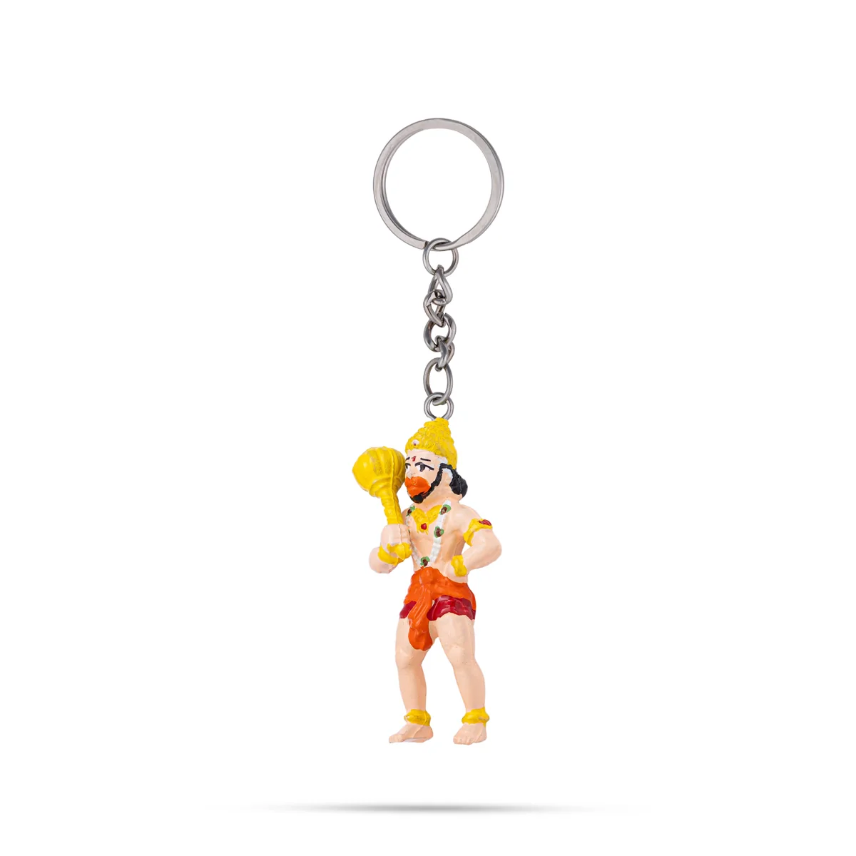 Hanuman Murti Design Key Chain - 2.25 x 1 Inches | Key Ring/ Key Holder For Bike, Car And Gifting - Image 5