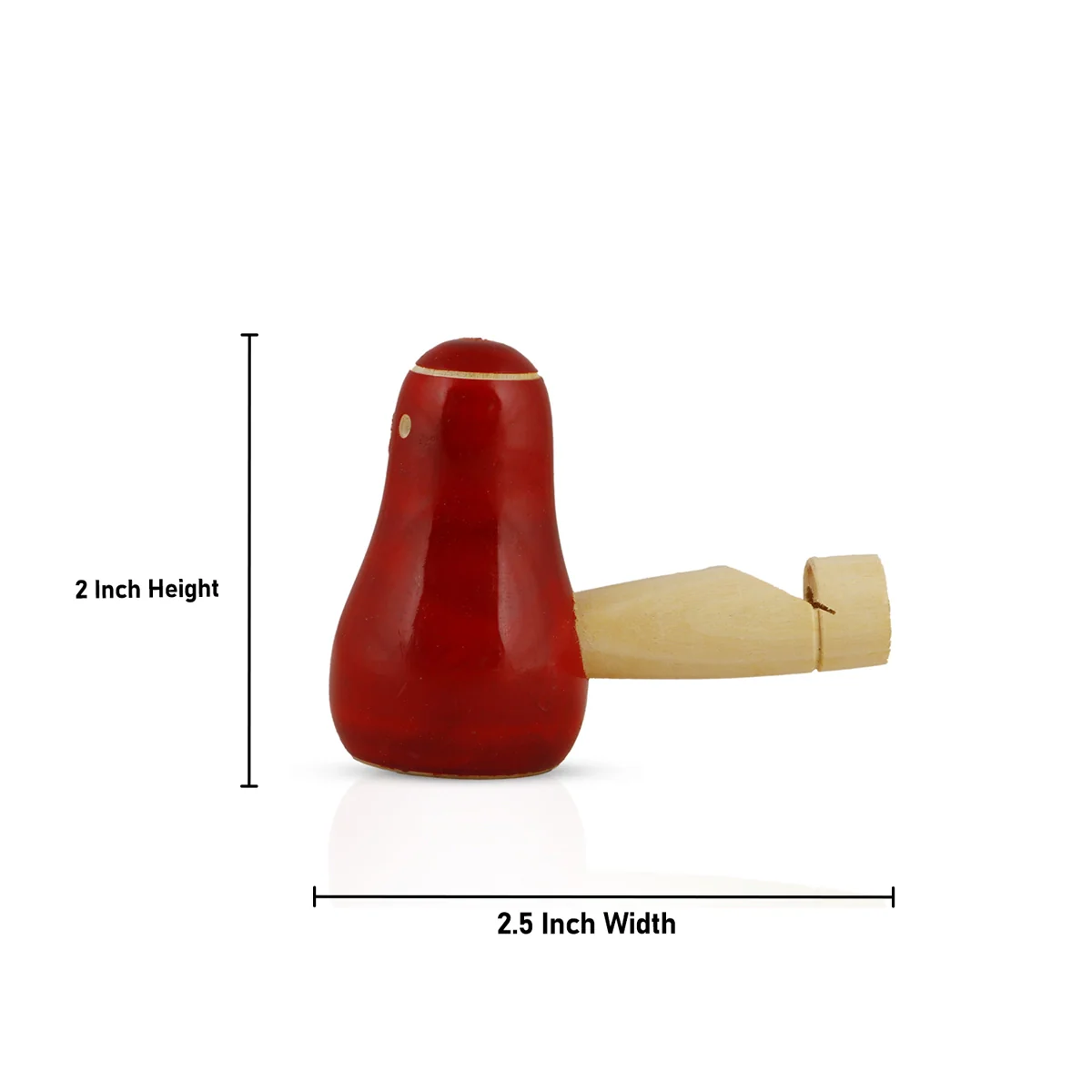 Bird Whistle Toy - 2 x 2.5 Inches | Wooden Toy for Kids - Image 3