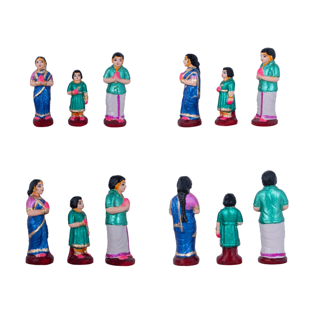 Birthday Clay Golu Bommai Set - 6 x 3 Inches | Giri Golu Doll/ Navaratri Golu Bomma/ Bommai/ Gombe - Image 3