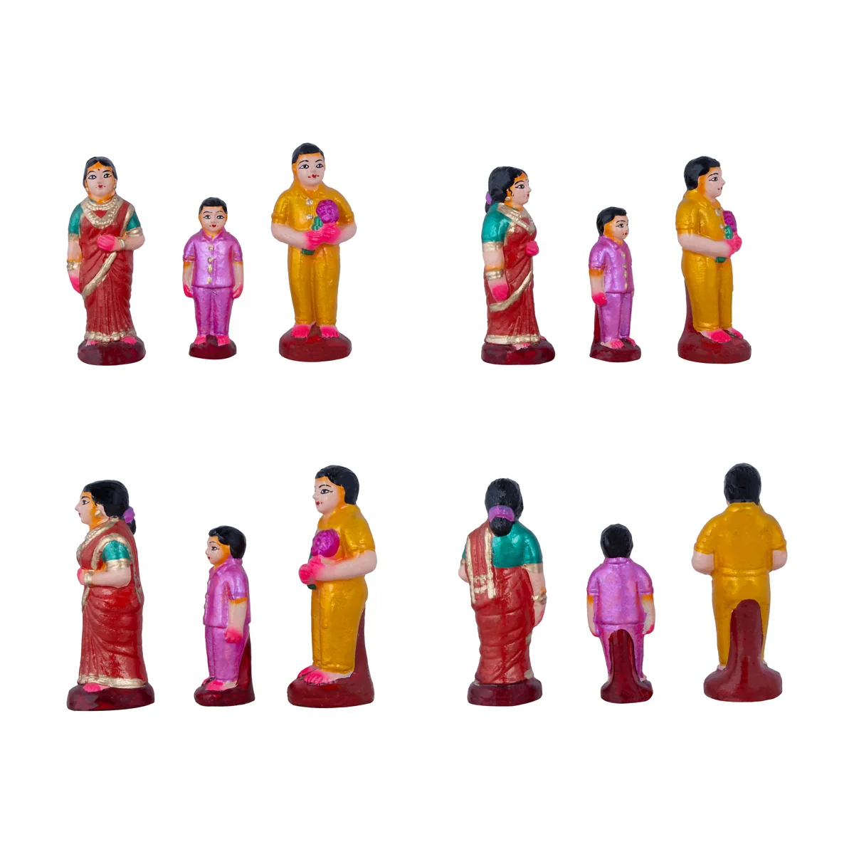 Birthday Clay Golu Bommai Set - 6 x 3 Inches | Giri Golu Doll/ Navaratri Golu Bomma/ Bommai/ Gombe - Image 5