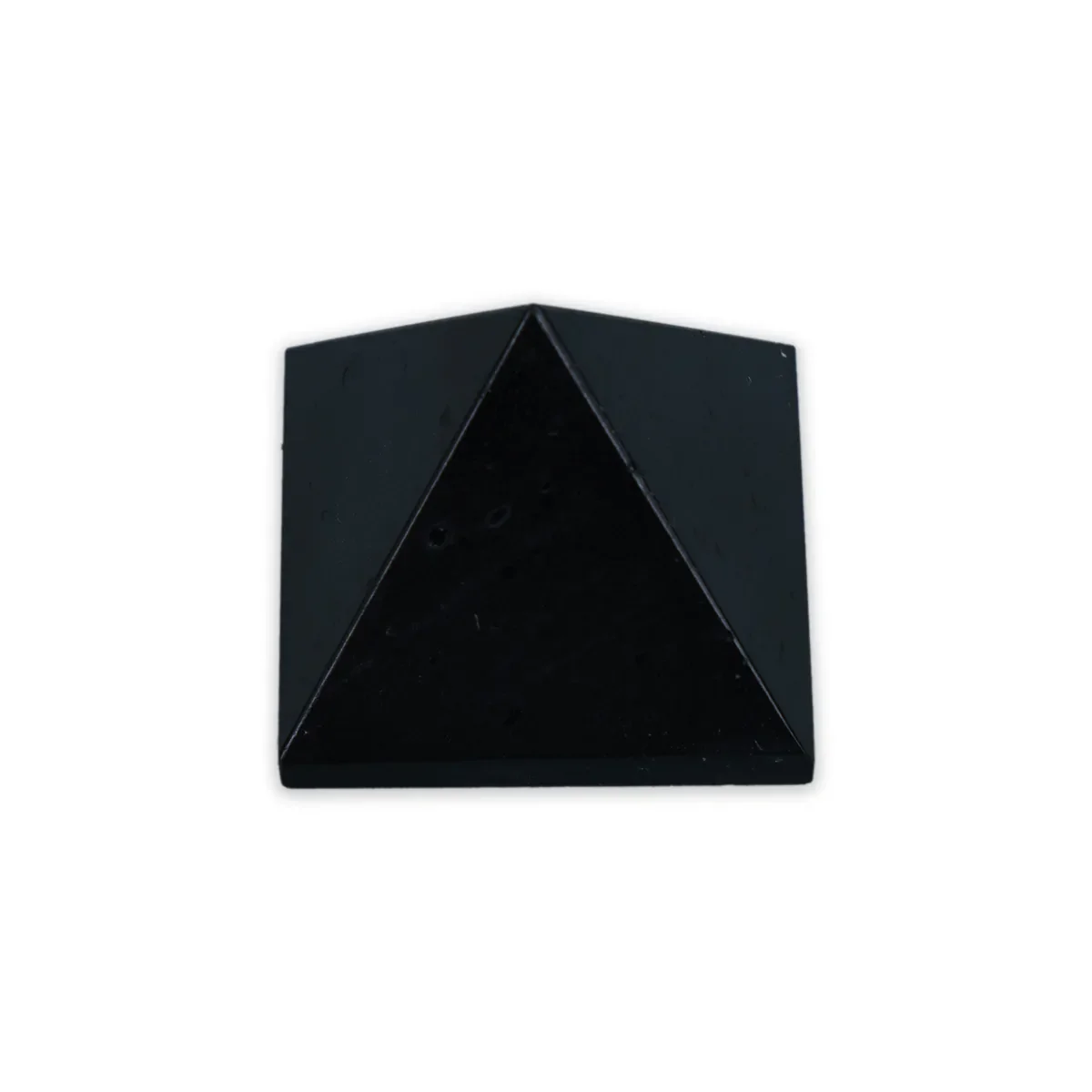 Black Agate Pyramid - 1.25 X 1.25 Inches | Stone Pyramida/ Black Colour Pyramid Stone For Energy Protection - Image 2