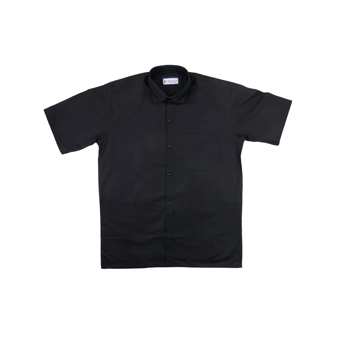 Black Colour Half Sleeve Shirt - Size 44 | Half Hand Casual Shirt/ Sattai/ Chekka For Traditional Occasions - Image 4