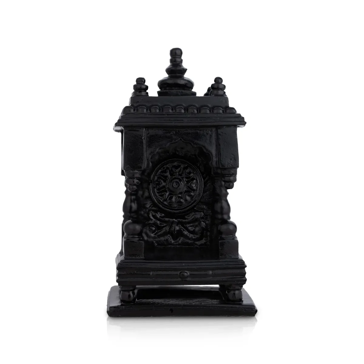 Black Pooja Mandir - 4.5 X 2.5 Inches | Mini Temple Mandapam/ Pooja Madap For Home - Image 2