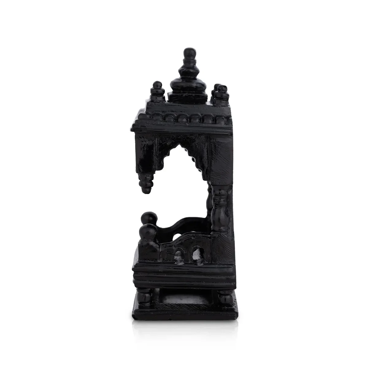 Black Pooja Mandir - 4.5 X 2.5 Inches | Mini Temple Mandapam/ Pooja Madap For Home - Image 4
