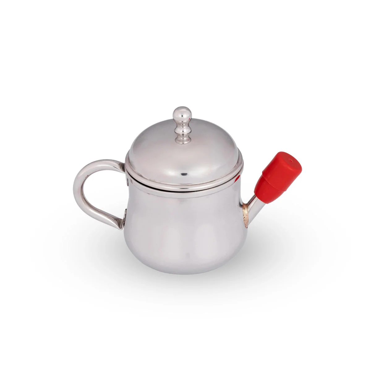 Oil Pot With Handle - 3.5 x 5 Inches | Stainless Steel Oil Pot With Lid/ Tea Pot for Home/ 95 Gms Approx - Image 3