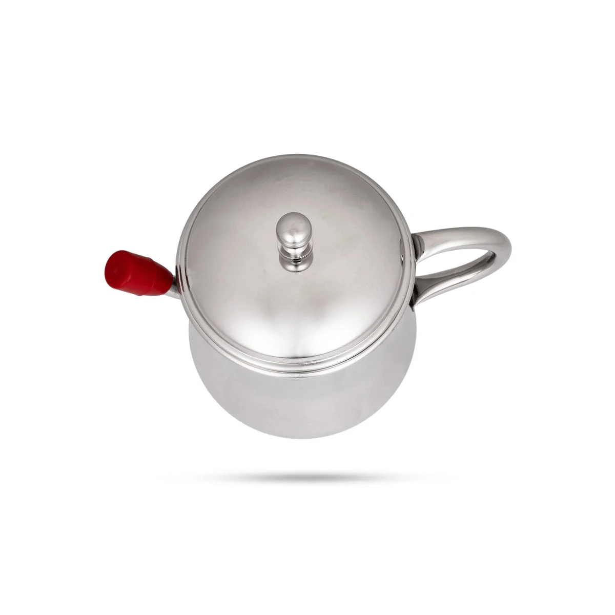 Oil Pot With Lid - 5 x 6.5 Inches | Stainless Steel Oil Pot With Handle/ Stainless Steel Tea Pot for Home/ 195 Gms - Image 3