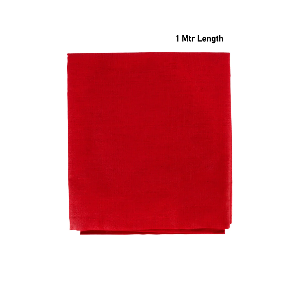 Unstitched Blouse Piece - 1 Mtr | Red Colour Cotton Blouse Bit/ Traditional Fabric Cloth For Women & Gifting - Image 2