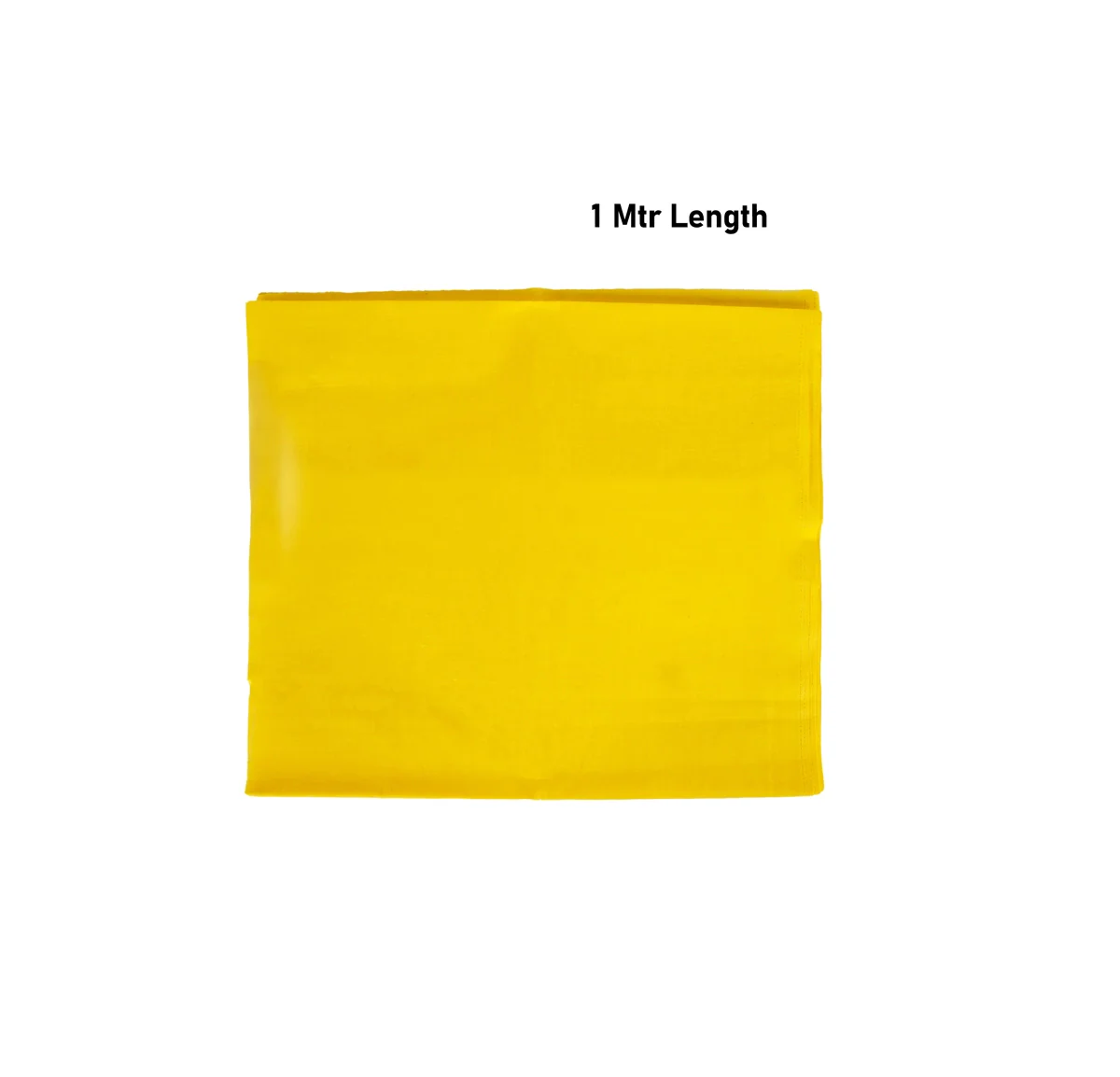 Unstitched Blouse Piece- 1 Mtr | Yellow Colour Cotton Blouse Bit/ Traditional Fabric Cloth For Women & Gifting - Image 3