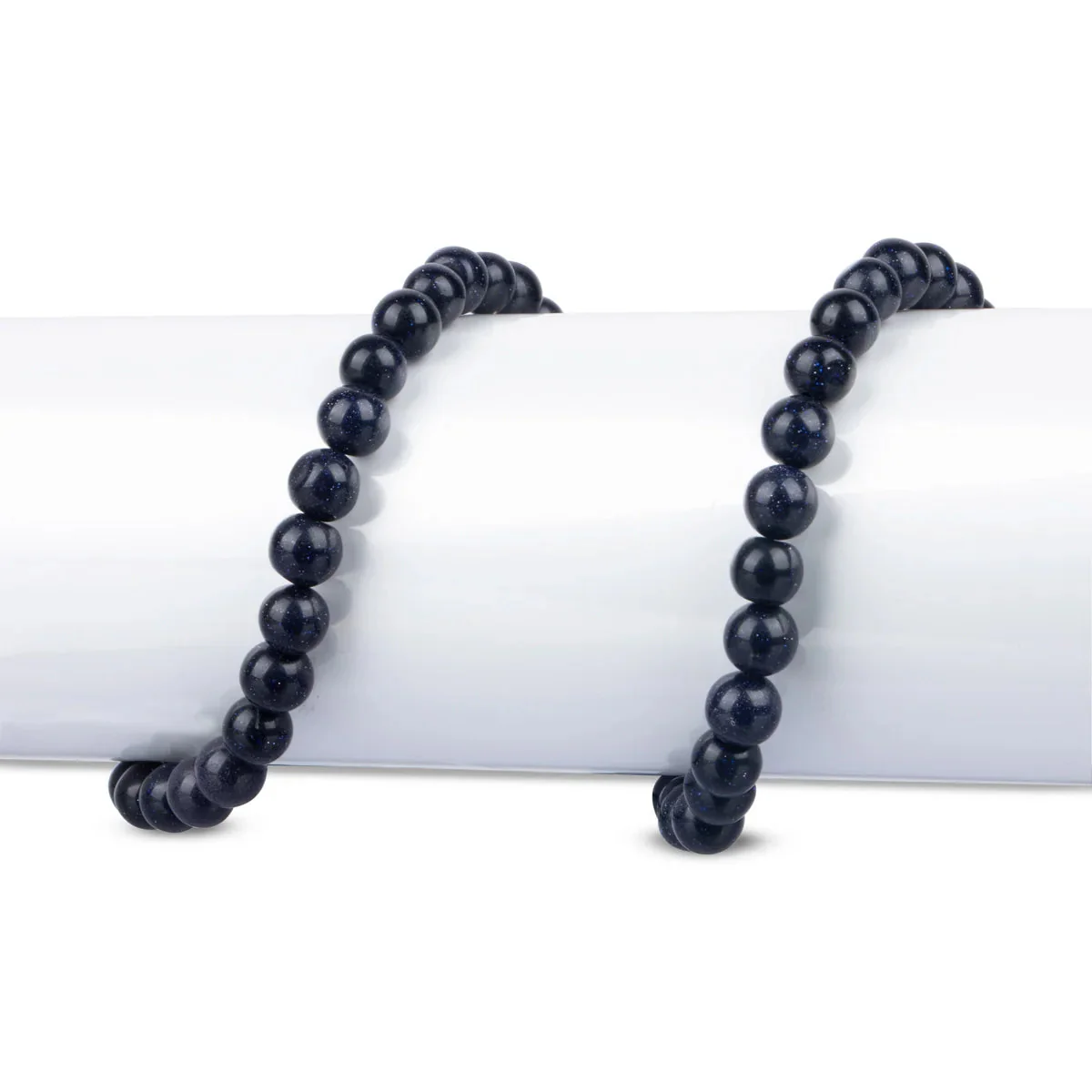 Blue Sunstone Mala- 17 Inches | 108 Beads Gemstone Mala/Blue Crystal Mala For Confidence & Meditation Practice