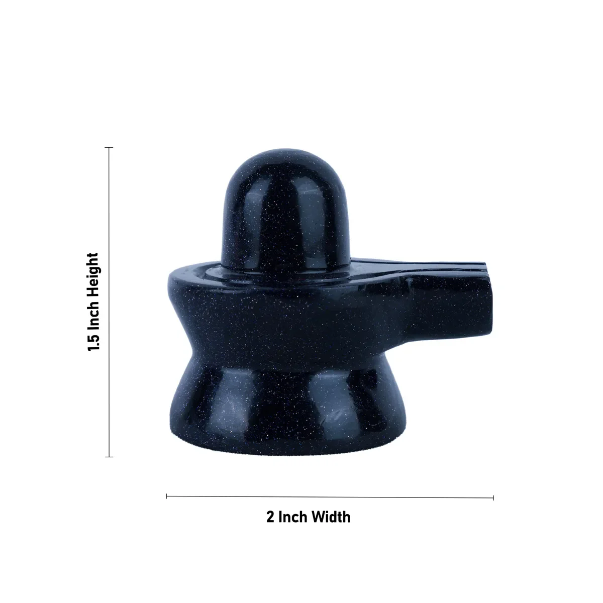 Blue Sunstone Shiv Ling Murti- 1.5 X 2 Inches | Crystal Shiva Lingam Statue/ Gemstone Shiv Ling Idol For Pooja - Image 4