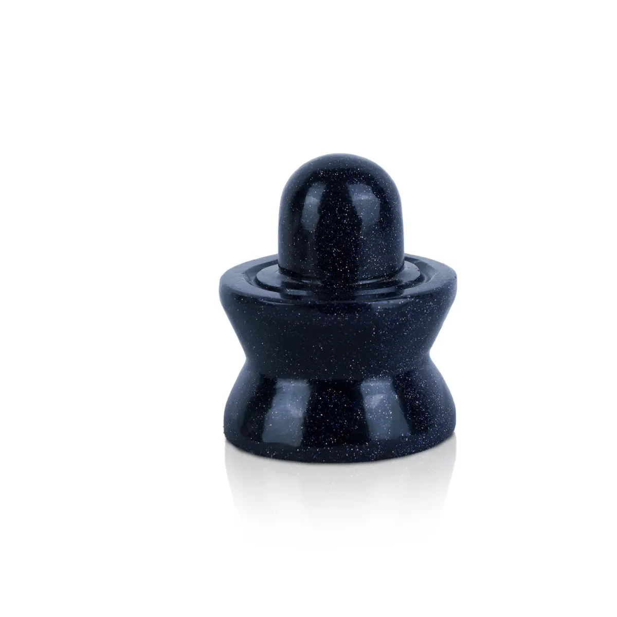 Blue Sunstone Shiv Ling Murti- 1.5 X 2 Inches | Crystal Shiva Lingam Statue/ Gemstone Shiv Ling Idol For Pooja - Image 5