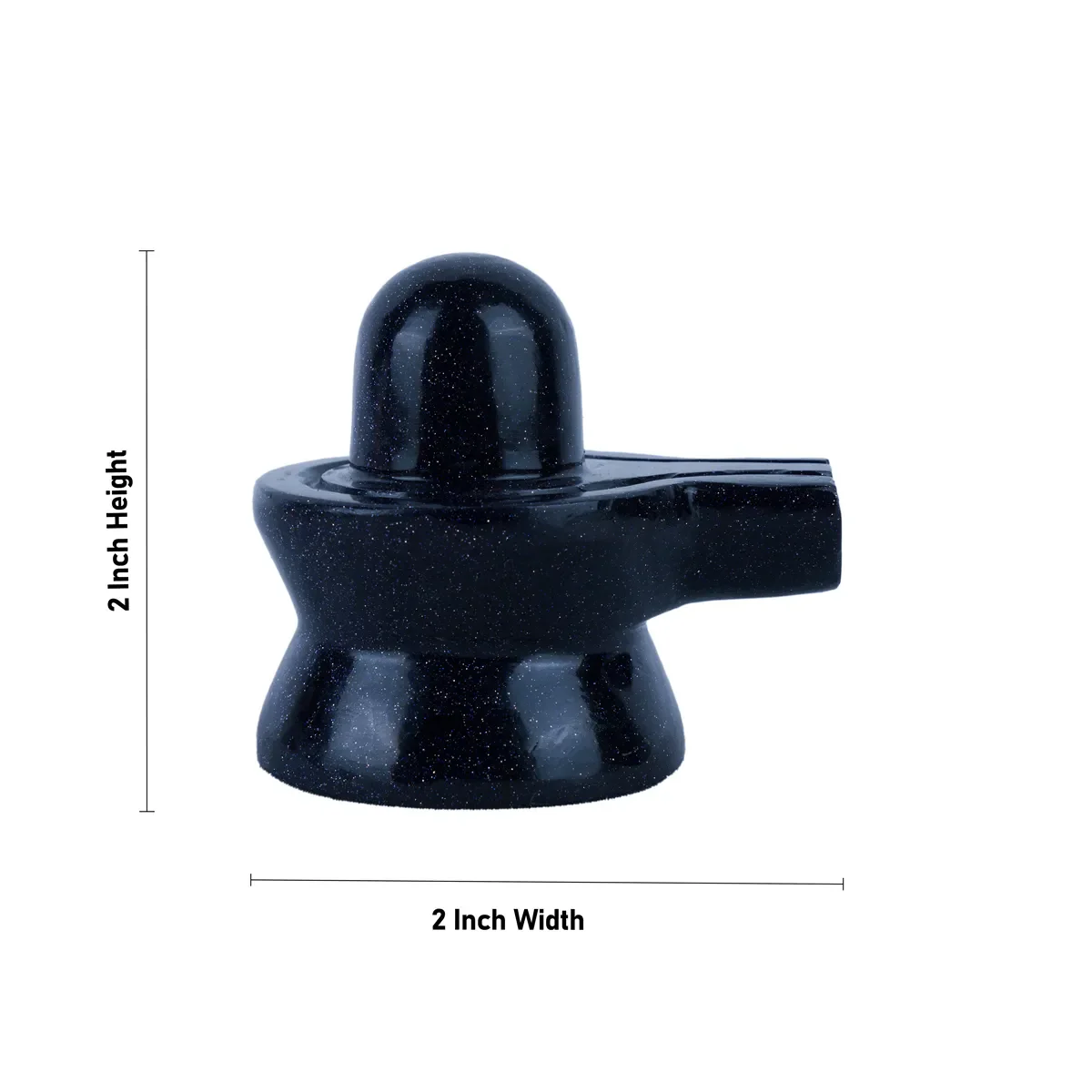 Blue Sunstone Shiv Ling Murti - 2 X 2 Inches | Gemstone Shiv Ling Idol/ Crystal Shiva Lingam Statue For Pooja - Image 2